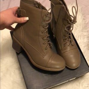 Tan Booties size 7.5
